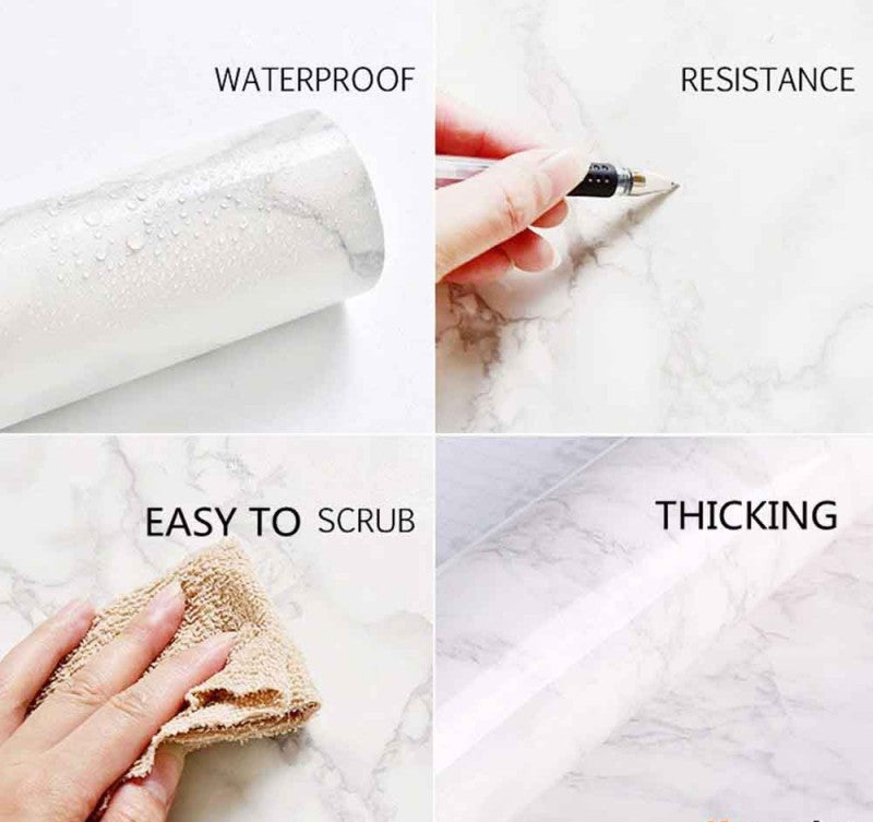 Marble Adhesive Paper Granite Grey 60 X 200 Cm